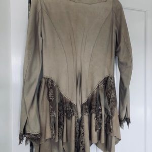 Free People Lamb skin jacket